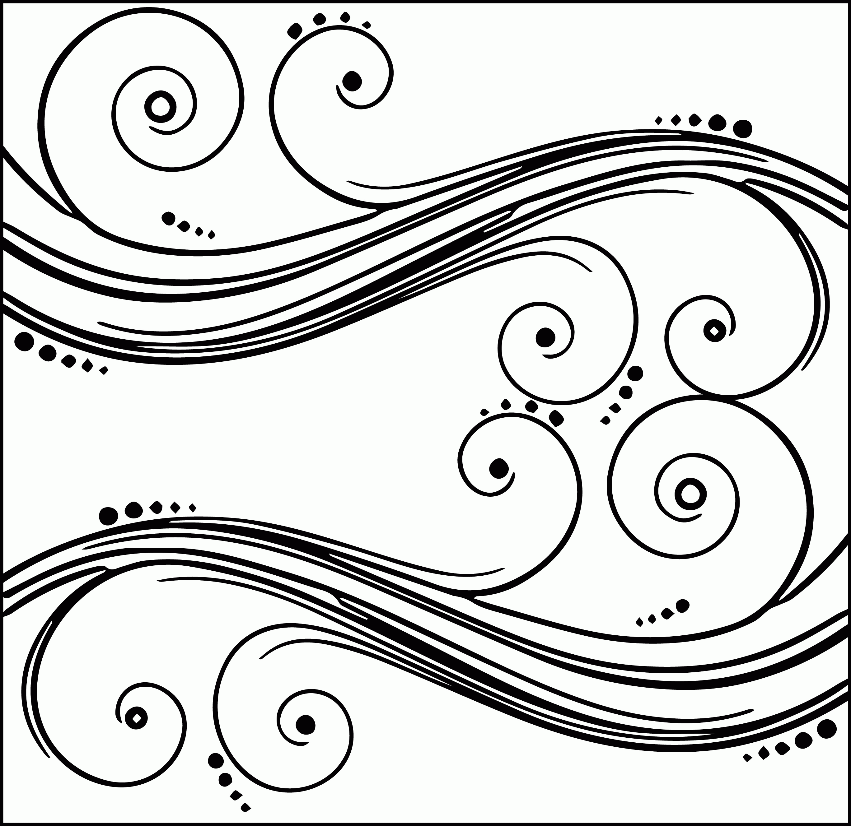 Abstract Swirls Coloring Page | Wecoloringpage