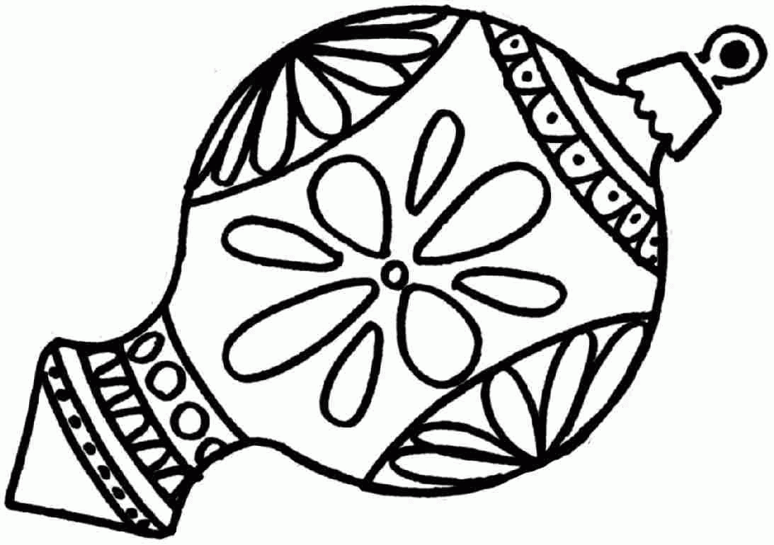 Christmas Ornaments Coloring Pages Printable - Coloring Home