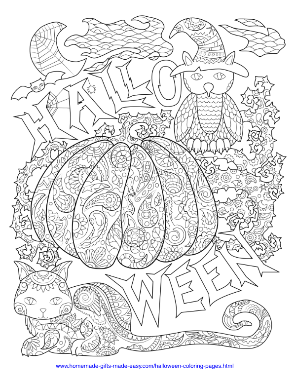 50+ Free Halloween Coloring Pages PDF Printables