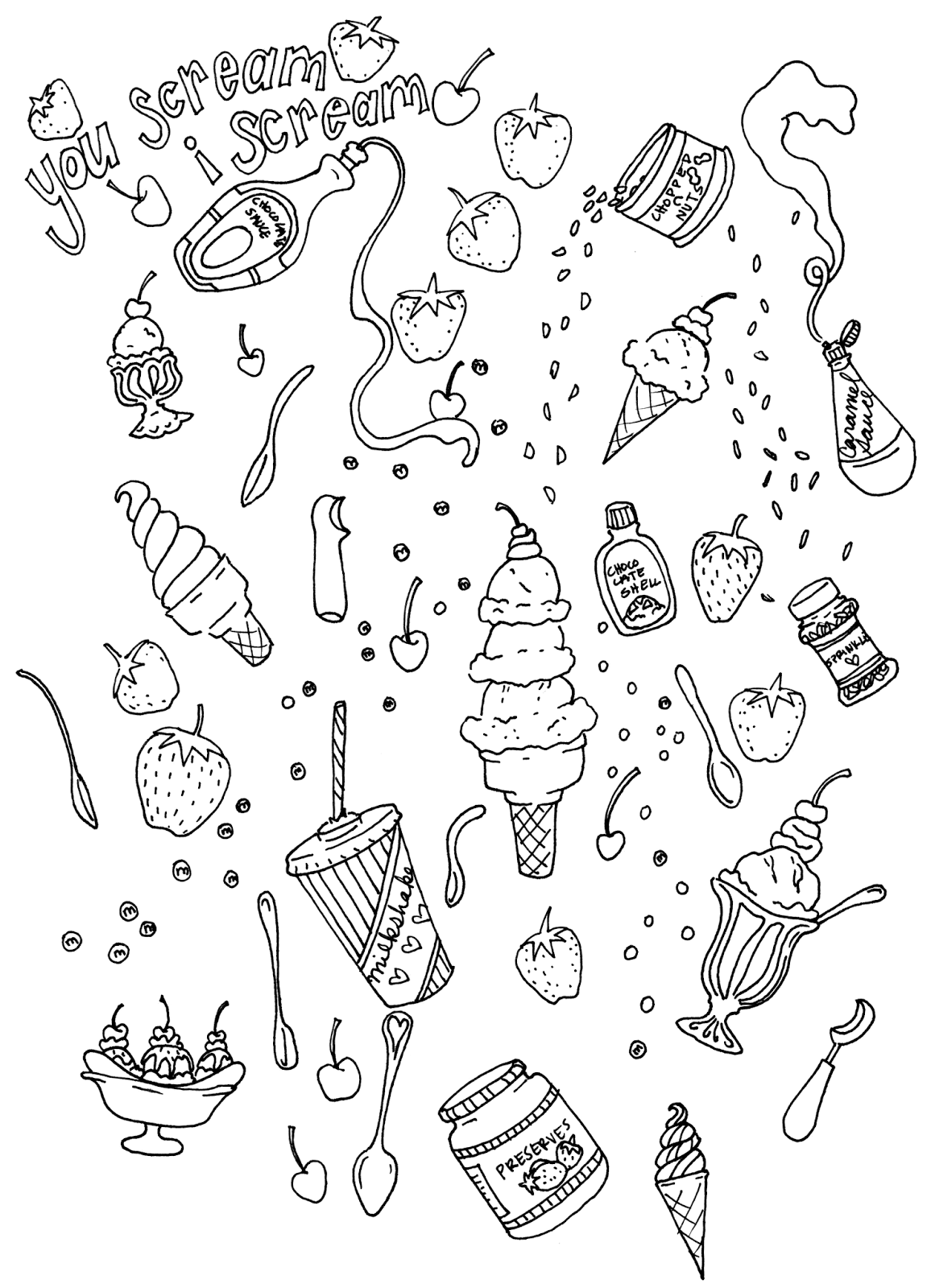 Milkshake Coloring Pages - Coloring Home