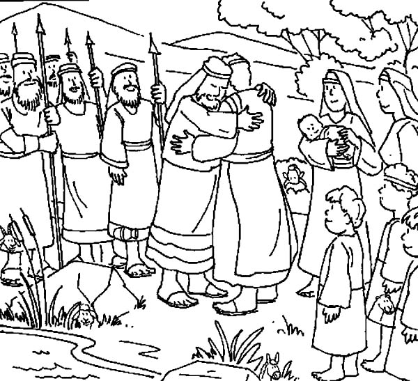 Pin on Jacob and Esau Coloring Pages
