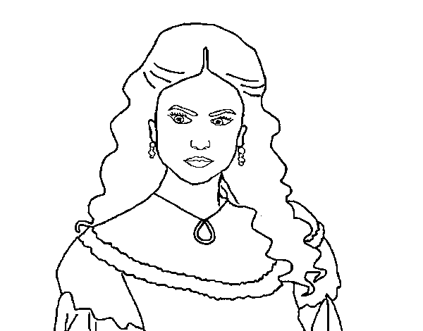 Katherine Pierce from The Vampire Diaries coloring page - Coloringcrew.com