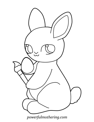 10+ Free Printable Easter Egg and Bunny Coloring Pages