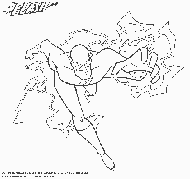 The flash, Coloring pages and Coloring pages for kids