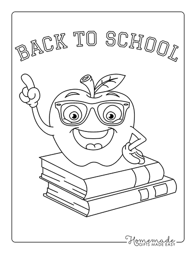 Back to School Coloring Pages for Kids - Free Printables