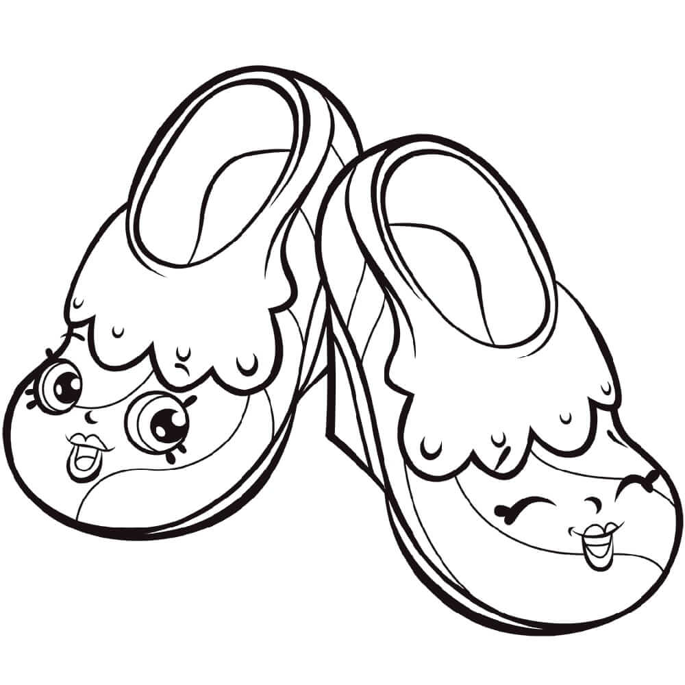 Skip and Flip Fairy Slippers Shopkin Coloring Page - Free Printable Coloring  Pages for Kids