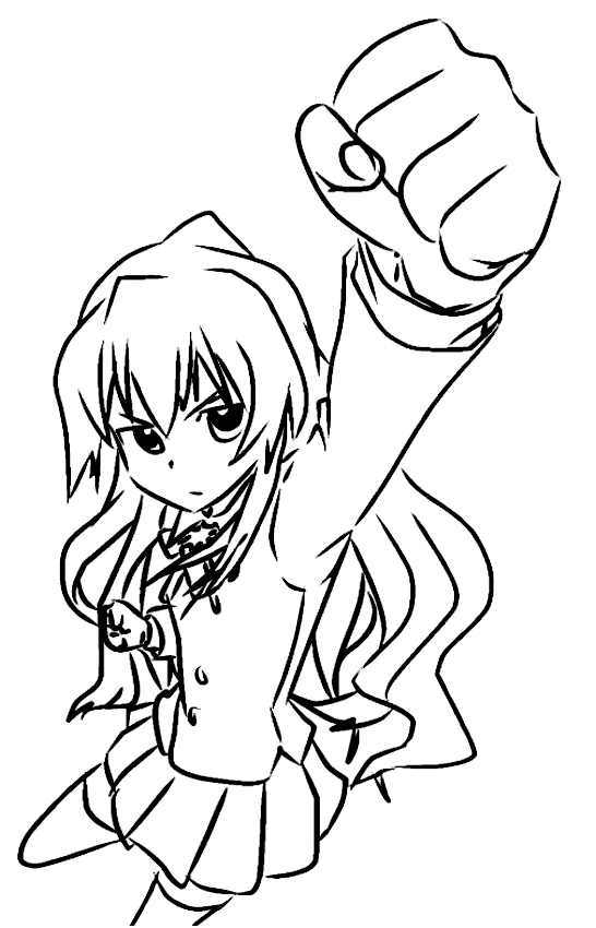 Drawing 6 from Toradora coloring page