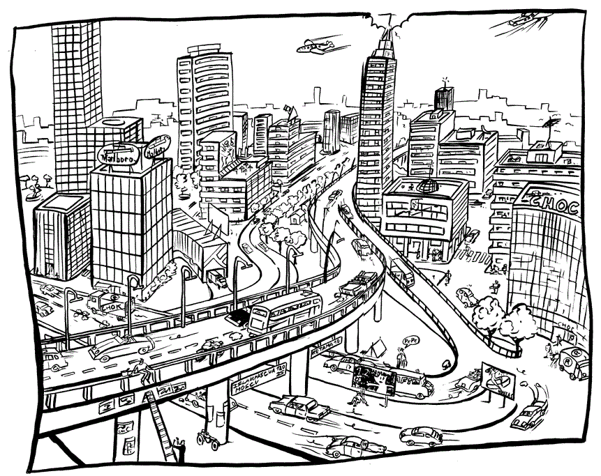 New York City Coloring Page 2