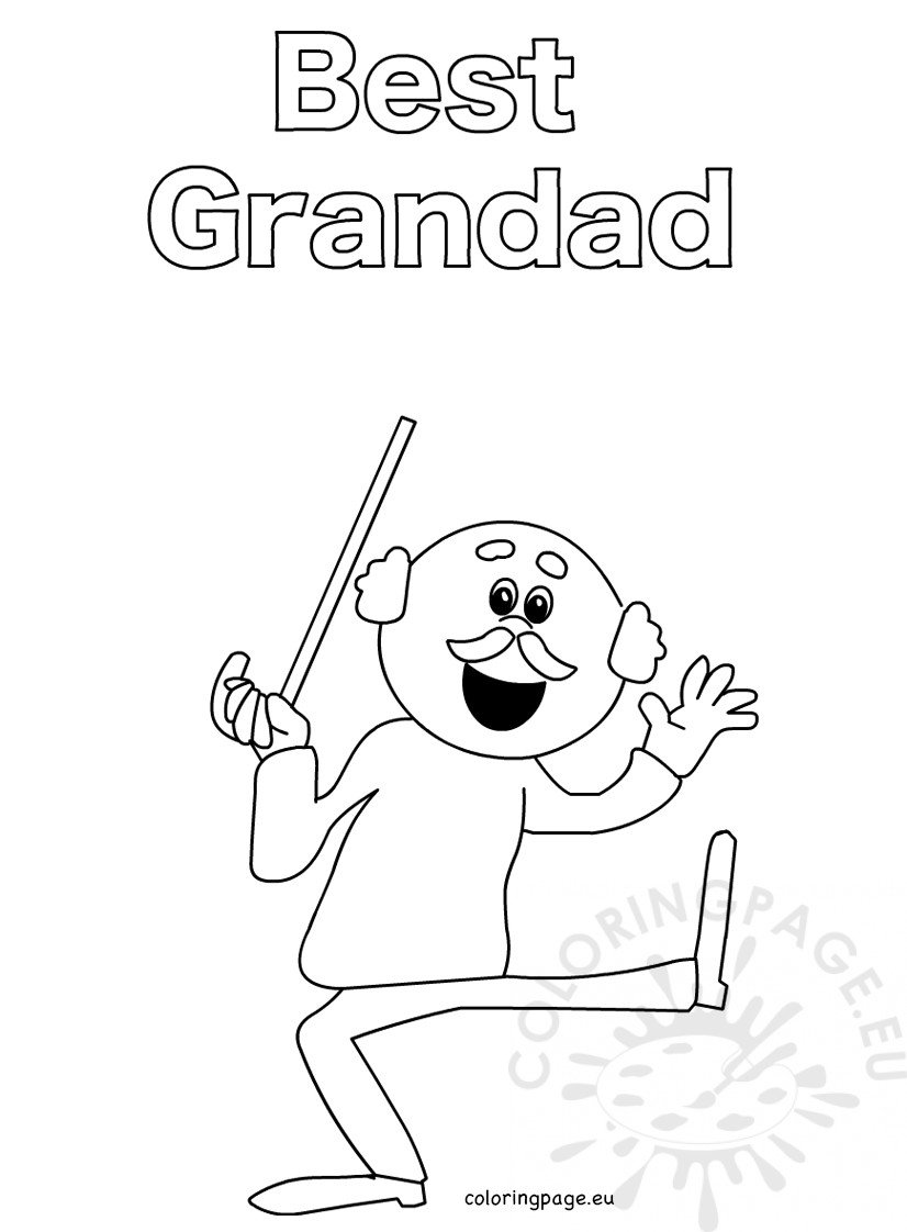 Download Grandad Coloring Pages Coloring Home