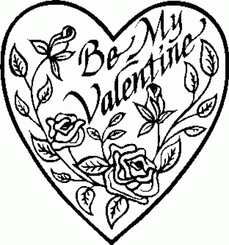VALENTINE HEART COLORING PICTURES Â« Free Coloring Pages