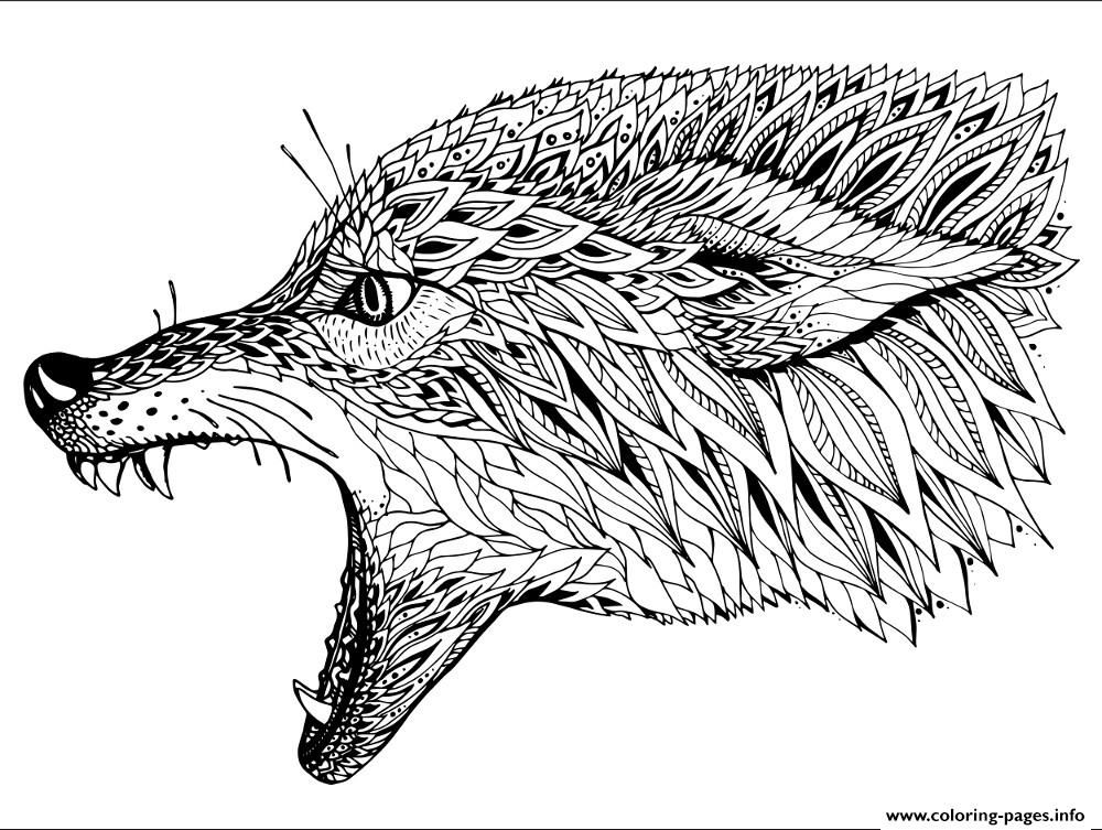 WOLF Coloring pages