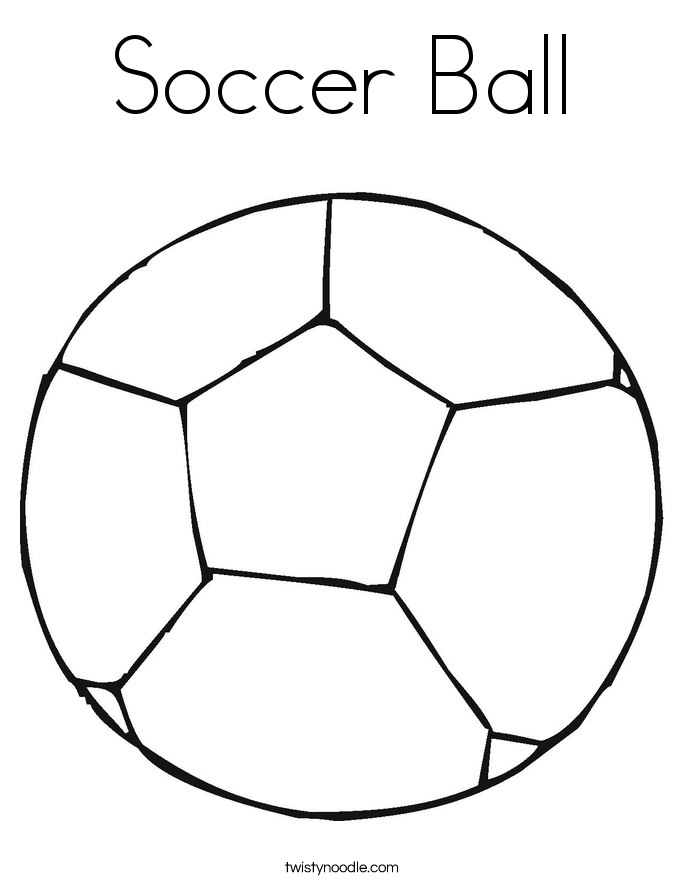 Soccer Ball Coloring Page - Twisty Noodle