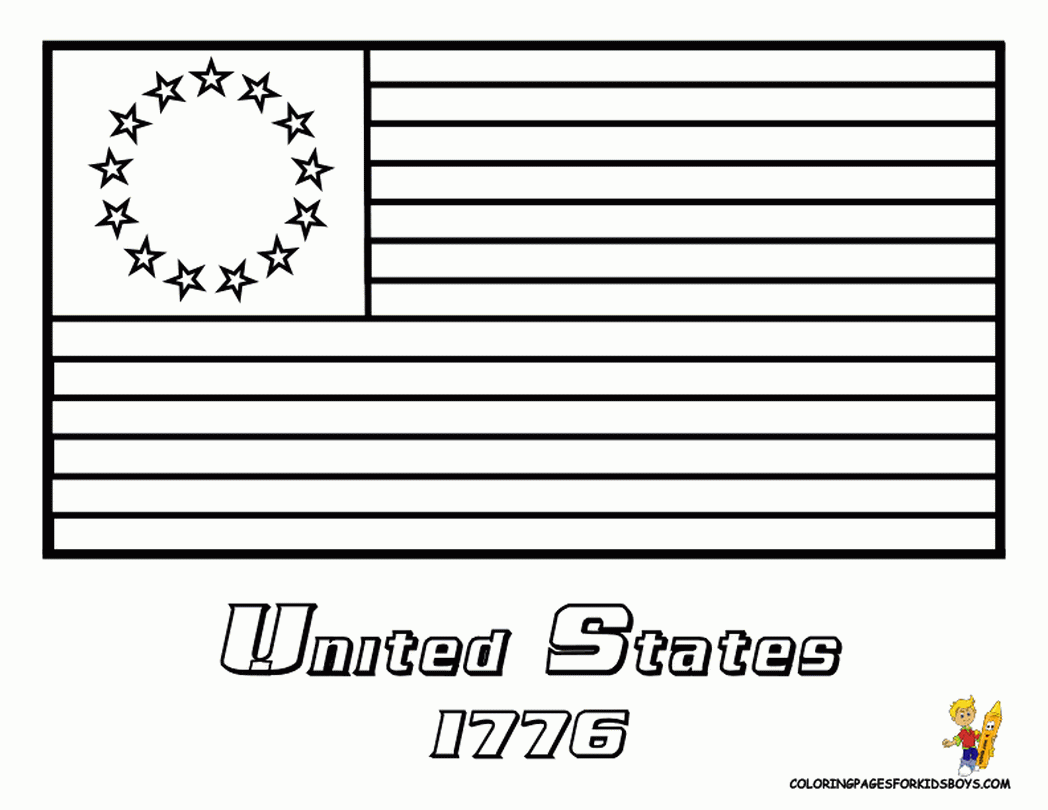 Betsy Ross Coloring Page Coloring Home