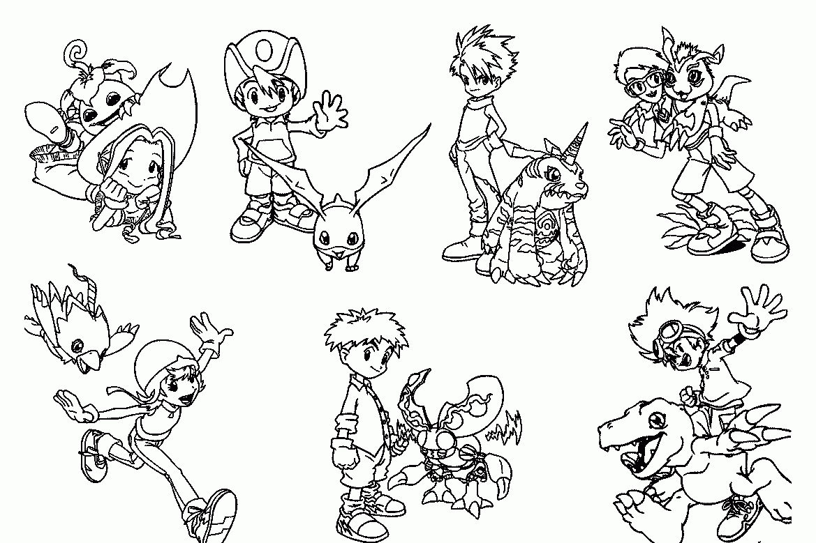 Digimon Coloring Pages Printable - Coloring Home