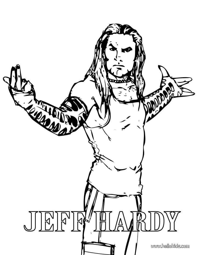 Jeff Hardy Coloring Page