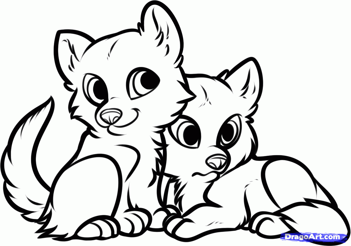 Baby Wolf Coloring Pages To Print   Coloring Home