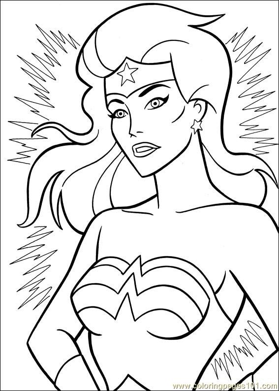 Wonder Woman coloring page
