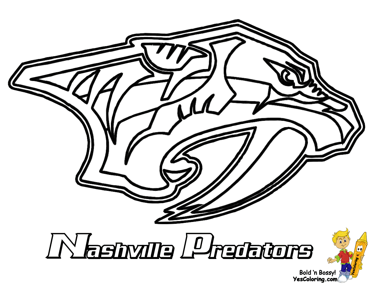 NHL Hockey Coloring Page - Coloring Home