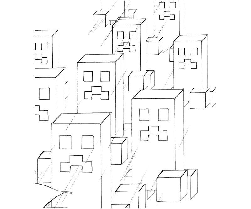 Printable Minecraft Coloring Page