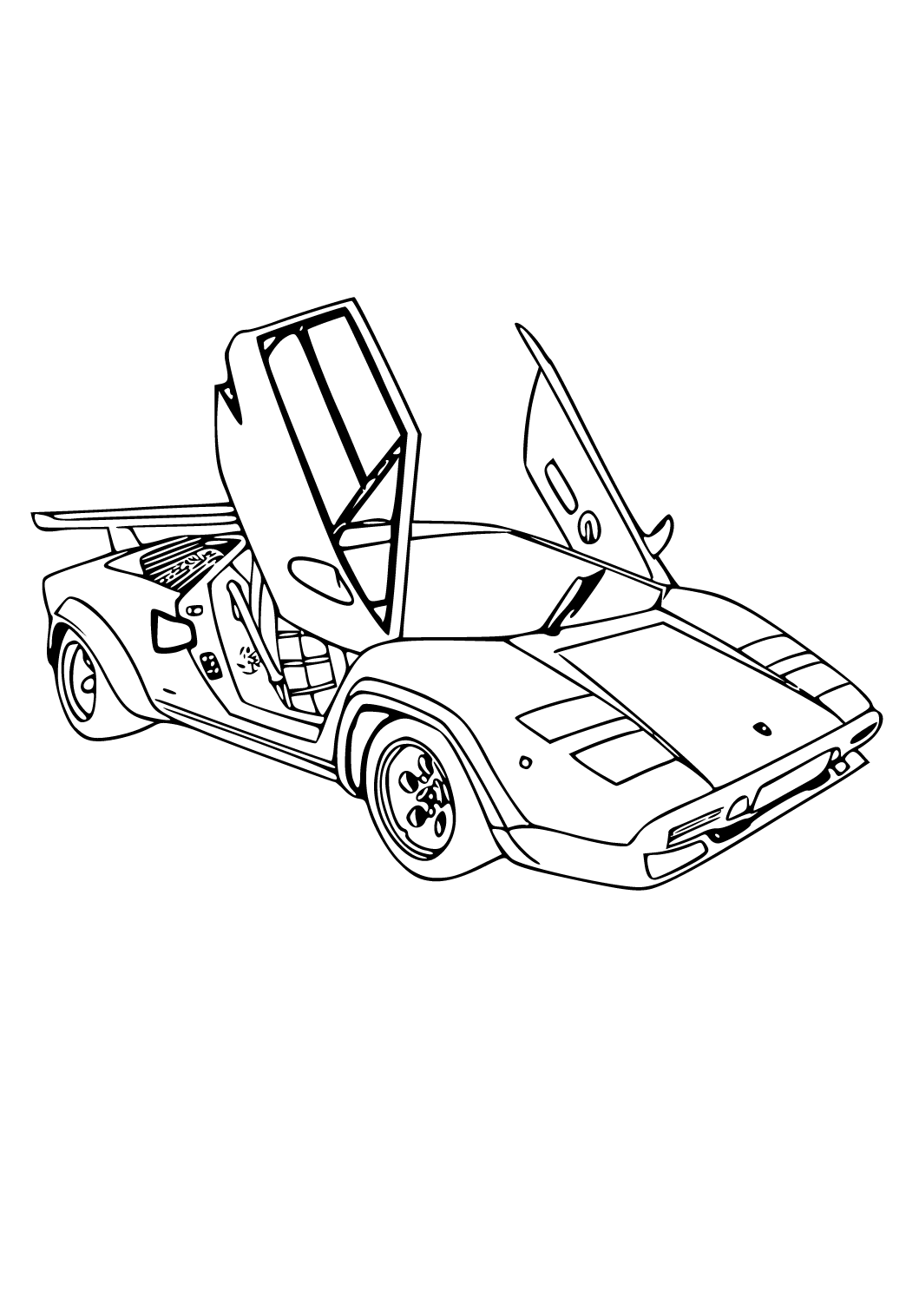 Free Printable Car Race Coloring Page, Sheet and Picture for Adults and  Kids (Girls and Boys) - Babeled.com
