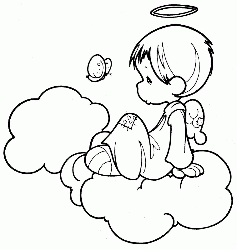 Personalized Precious Moments Angel Coloring Pages Az ...