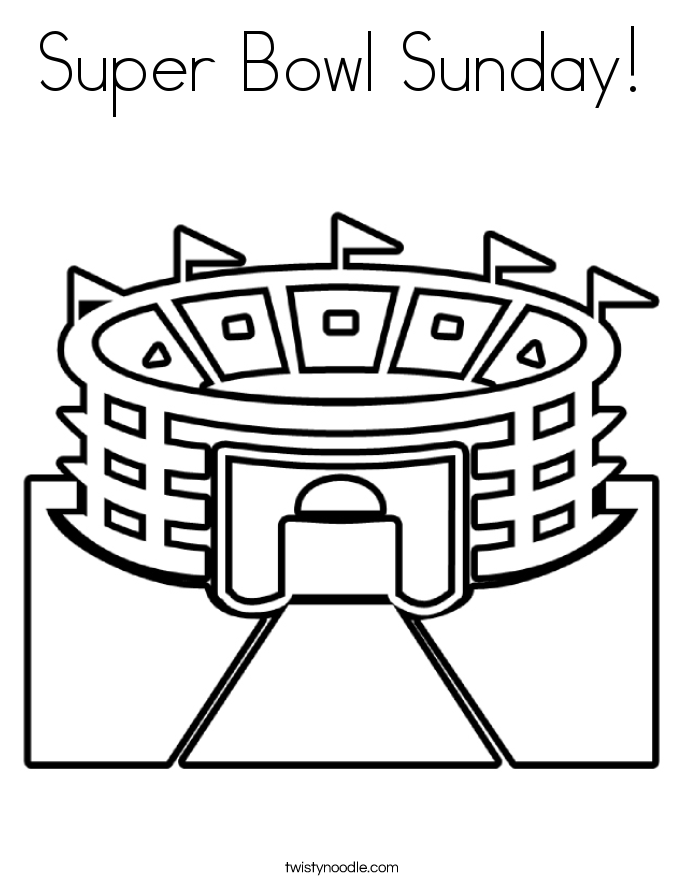 Super Bowl Coloring Pages 2016 - Coloring Page