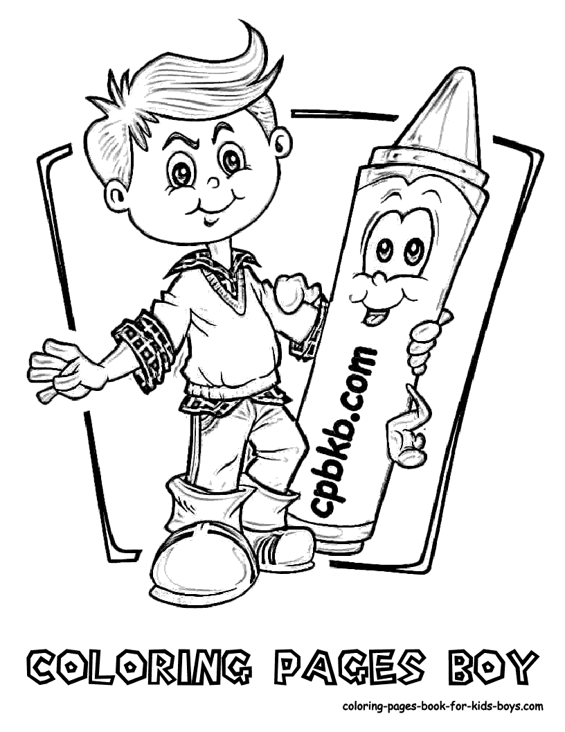 Free coloring pages of child to go to school