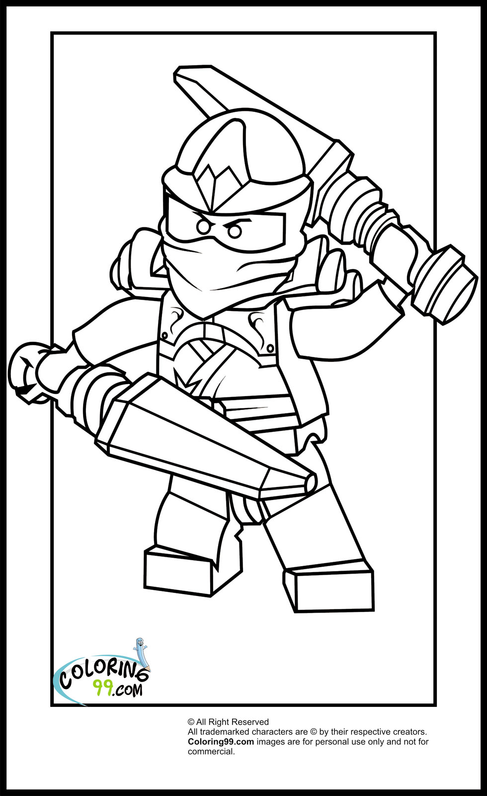 MY FRIENDS ARE THE STARS AND THE SUNS THAT MOVE ME — Ninjago Coloring Pages