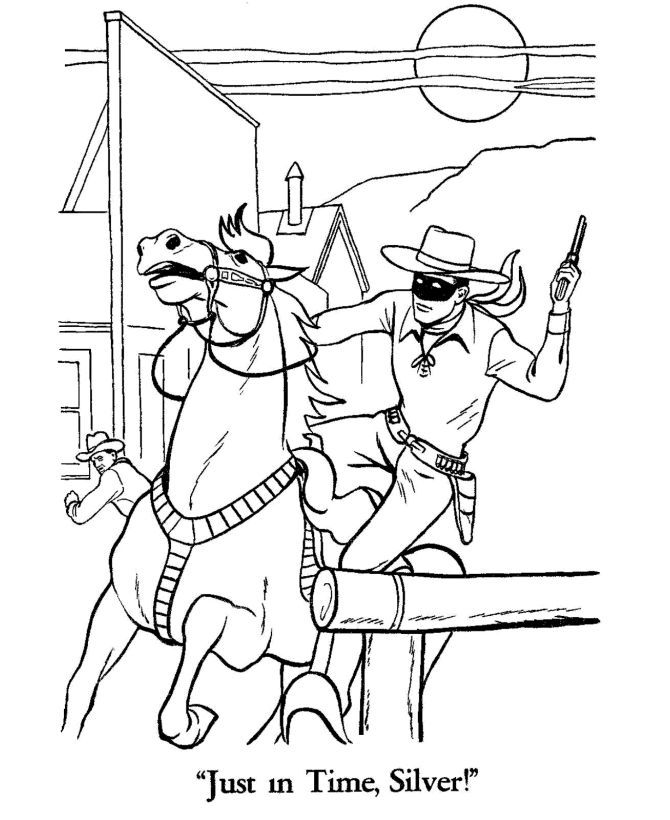 The Lone Ranger and Tonto Coloring page | coloring for adults ...