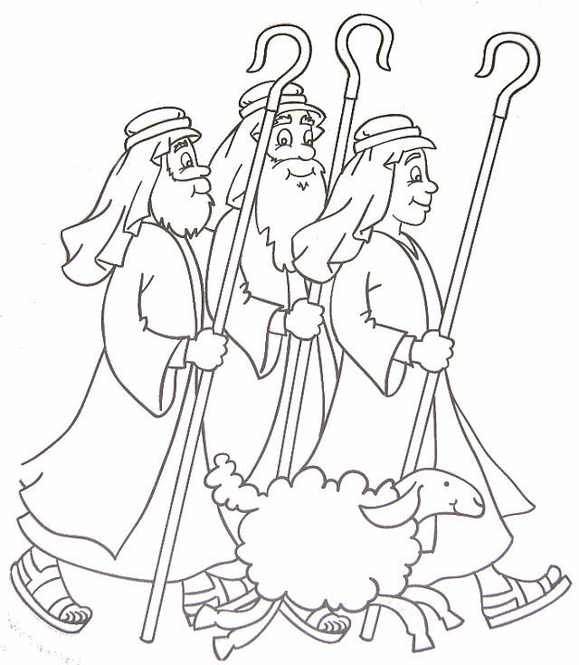 shepherds printable coloring pages | The shepherds are on ...