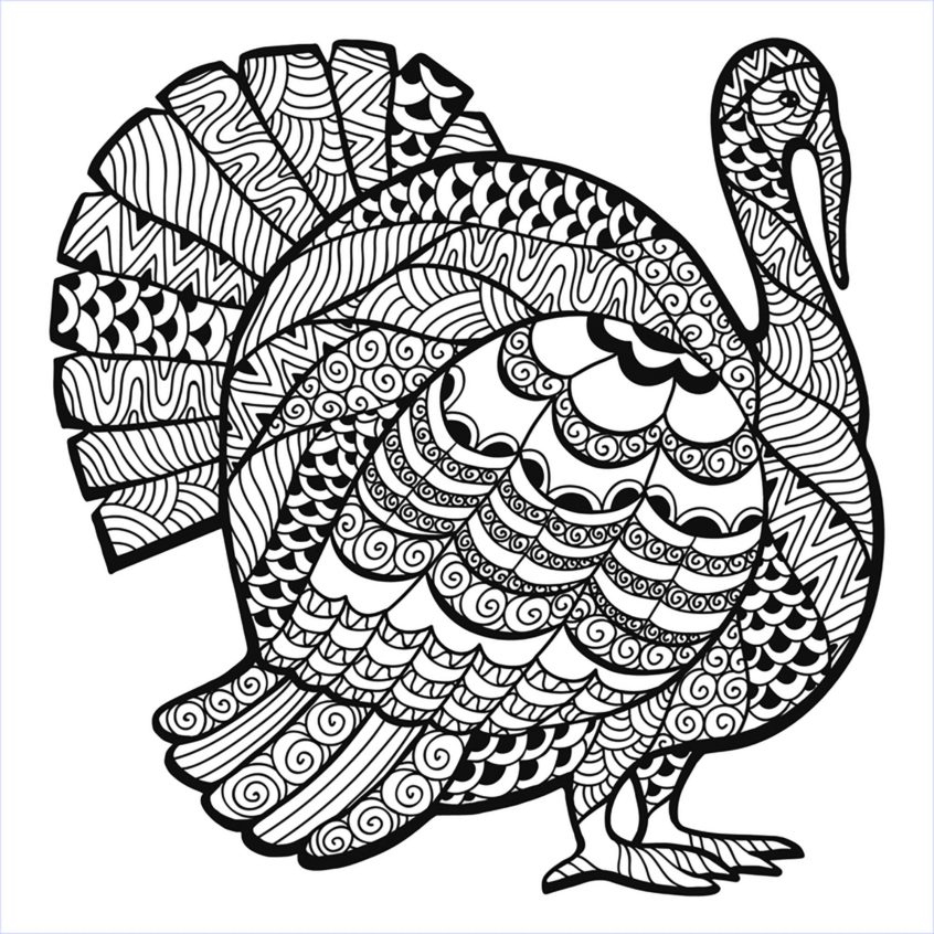 Top Coloring Pages: Thanksgiving Zentangle Coloring From The ...