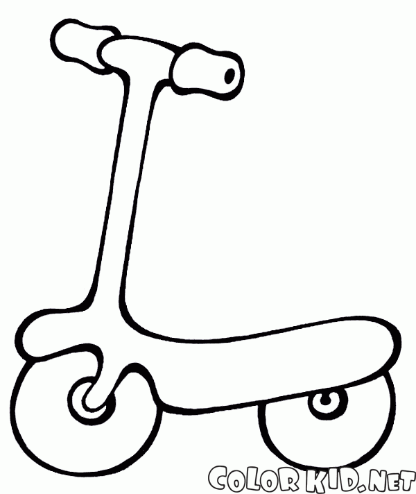 Coloring page - Kick scooter