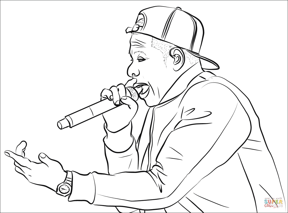 Rappers Coloring Pages - Coloring Home
