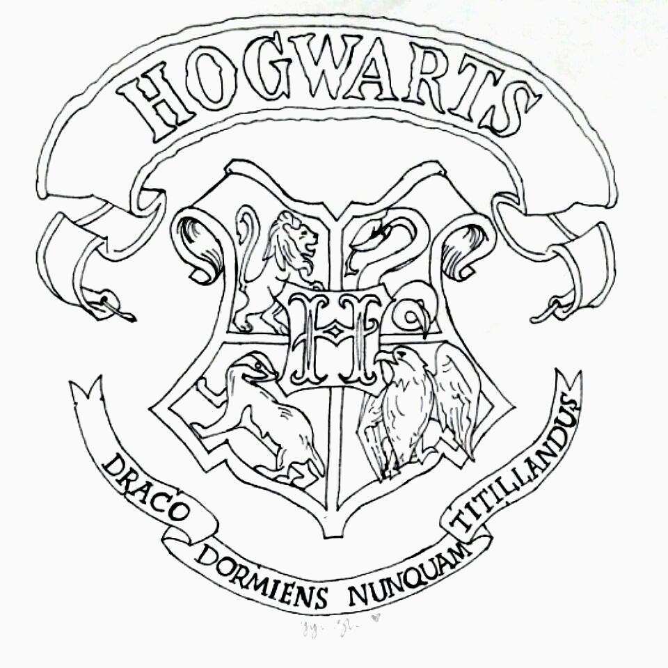 Ravenclaw Crest Coloring Page | Database Coloring Page Ideas
