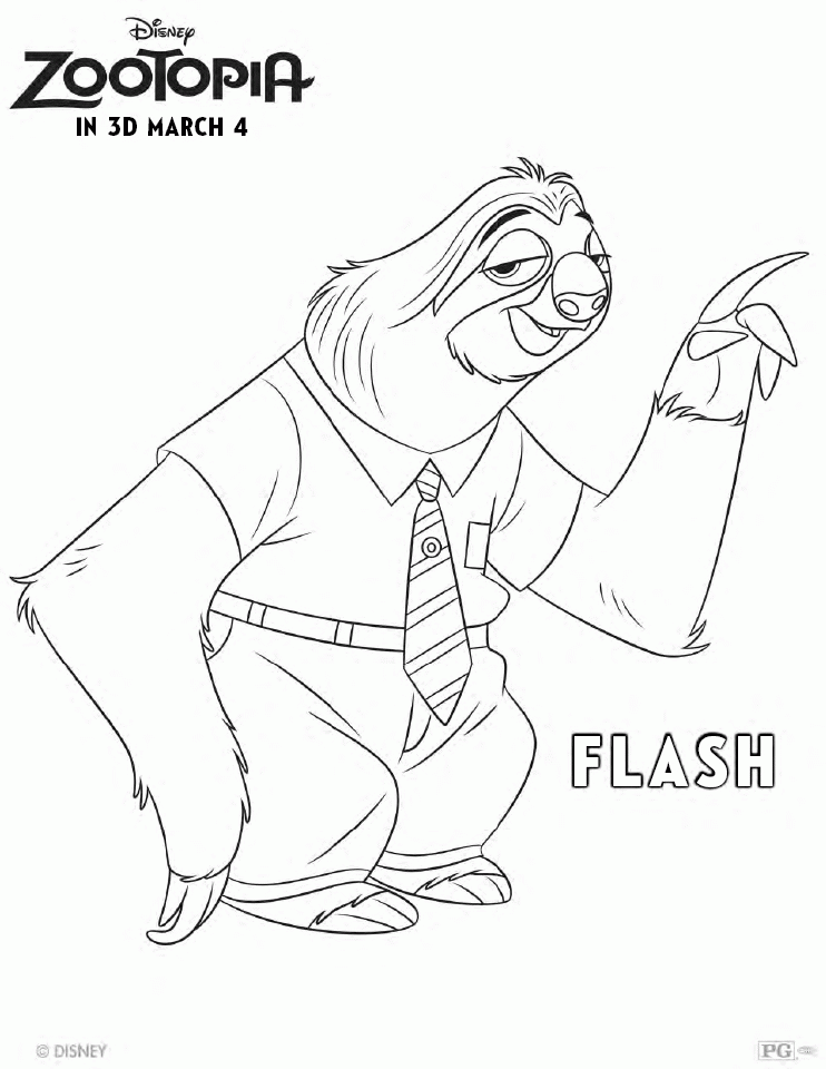 Zootopia Coloring Pages and Activity Sheets Printables