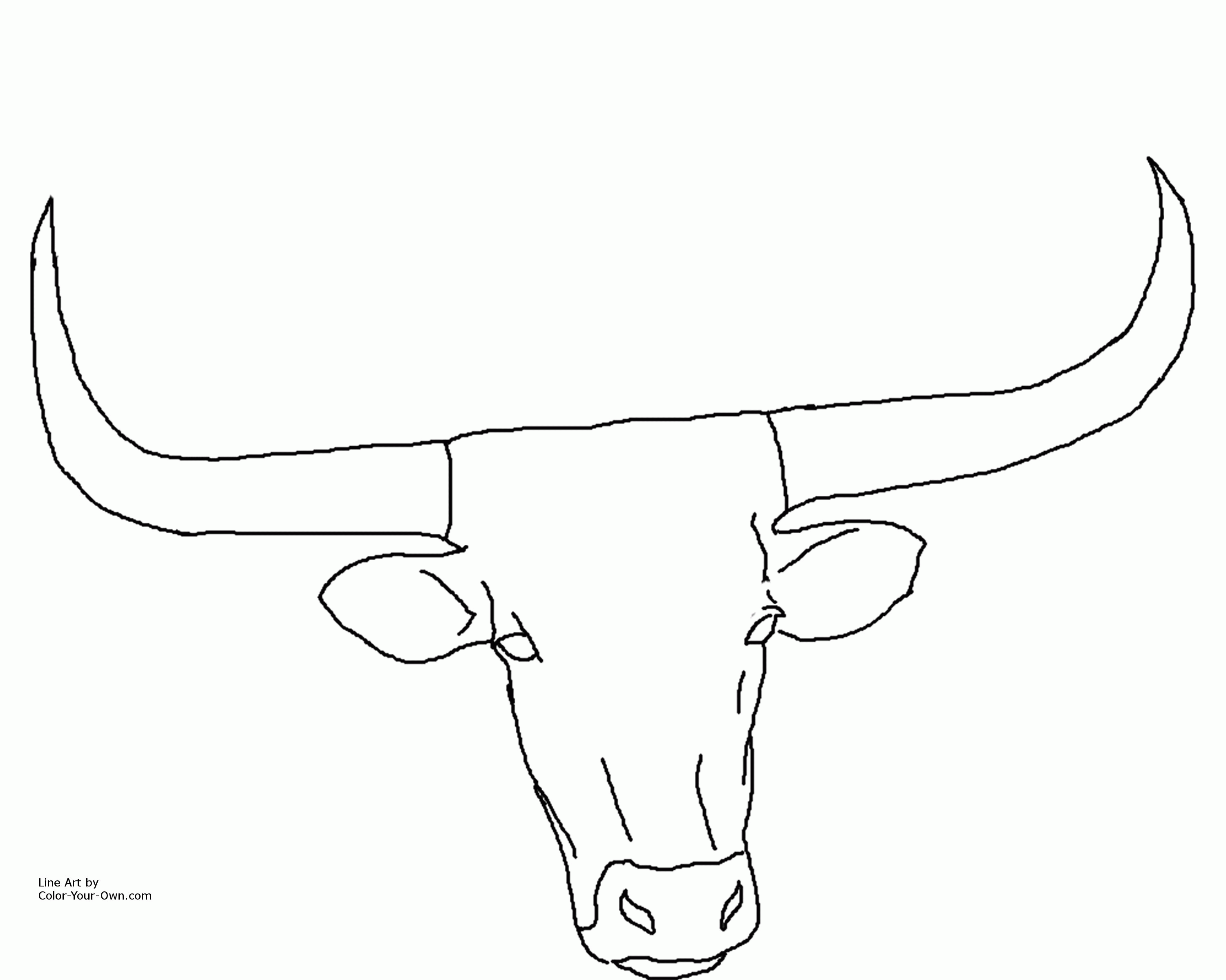 12 Pics of Texas Longhorn Coloring Page For Kids - Texas Longhorns ...