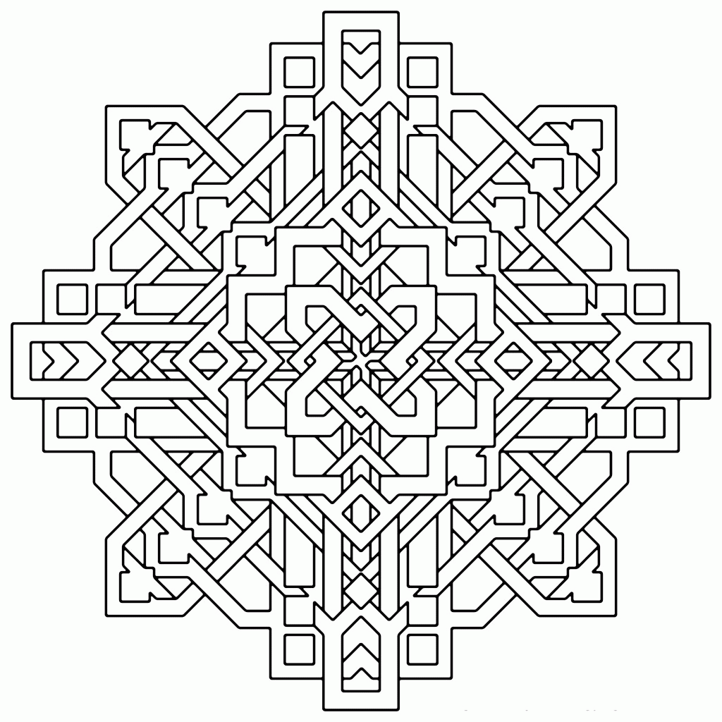 geometric coloring pages | Only Coloring Pages
