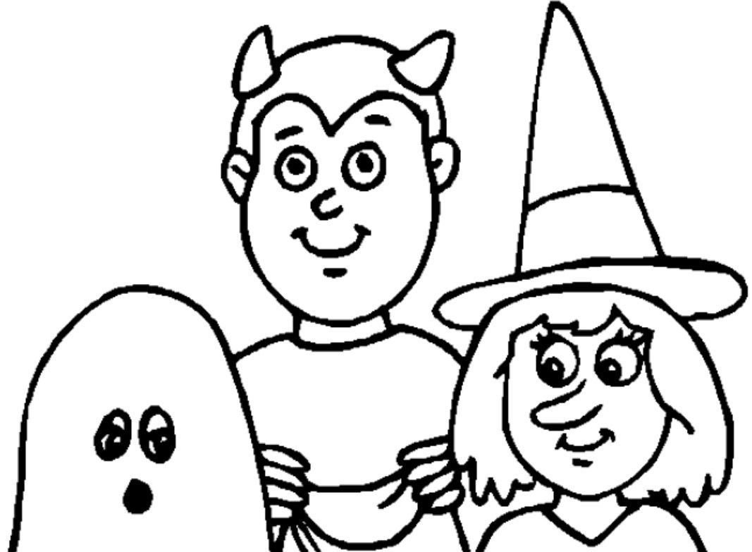 Halloween Coloring Pages For Girls - Coloring Home