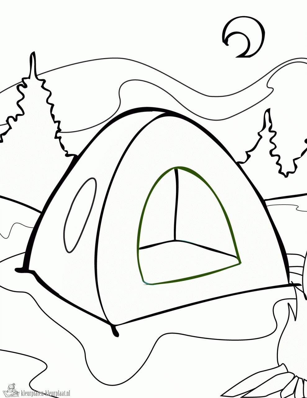 Camping Coloring Pages Free - Coloring Home