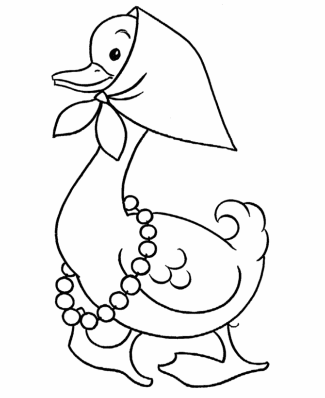Pre-K Coloring Pages | Free Printable Mother Goose Pre-K Coloring Page Sheet  | HonkingDonkey