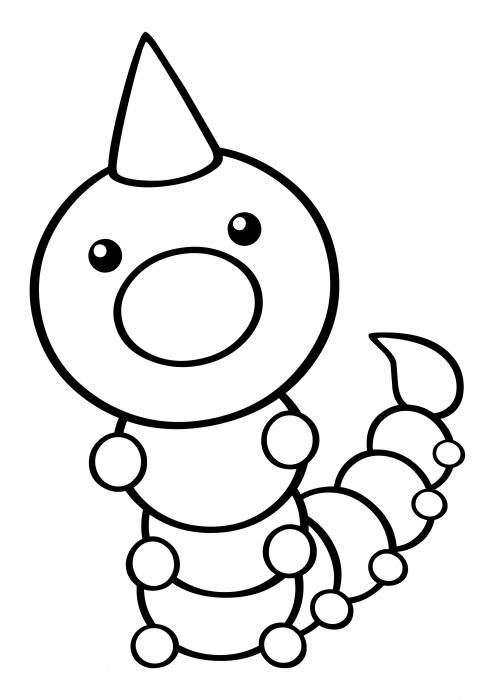 013 - Weedle coloring pages, Pokemon coloring pages - Colorings.cc