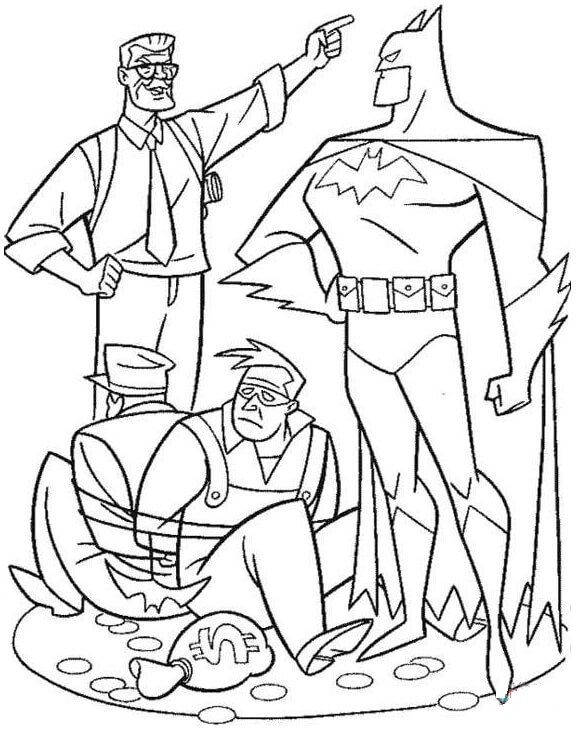 Batman Beyond Catch The Thief Coloring Pages - Coloring Cool
