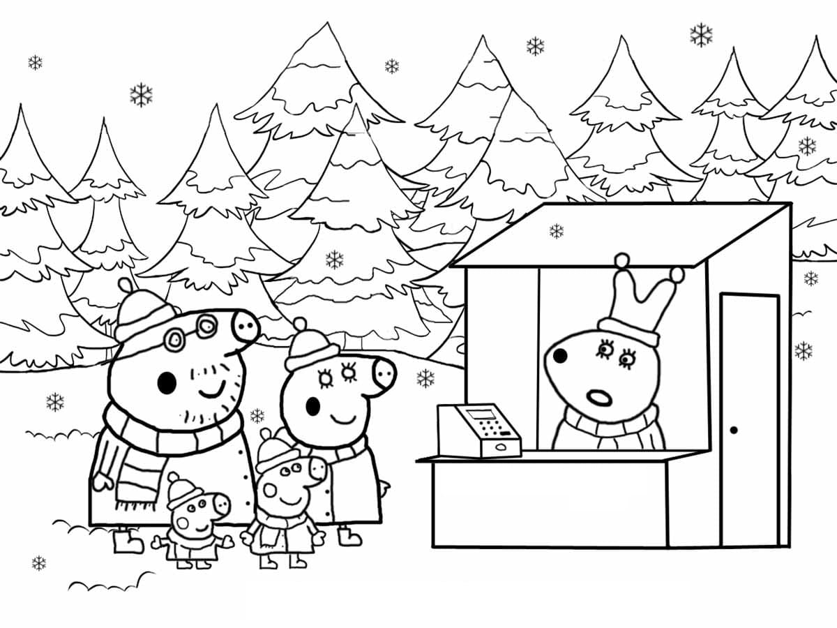 Peppa Pig Coloring Pages. Her Family And Friends. Print Online ...