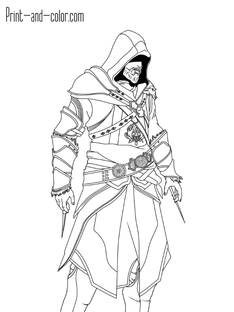 Assassin's Creed coloring pages | Print and Color.com | Assassins creed, Coloring  pages, Assasins creed