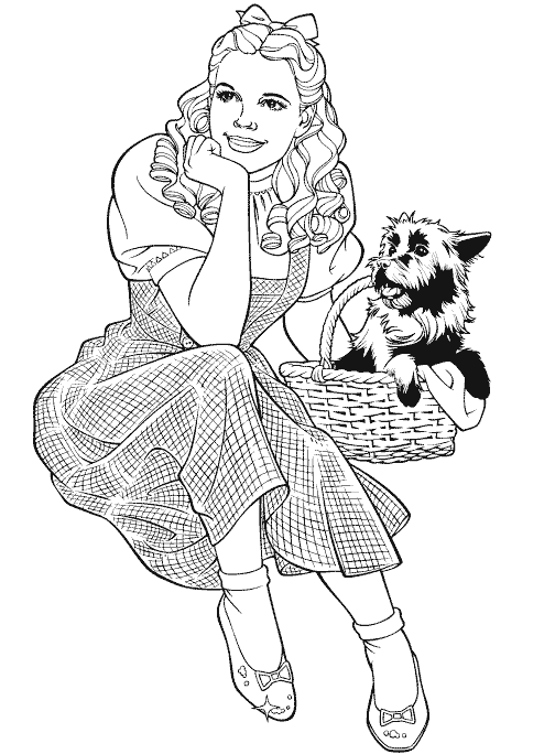Kids-n-fun.com | Coloring page Wizard of Oz Wizard of Oz