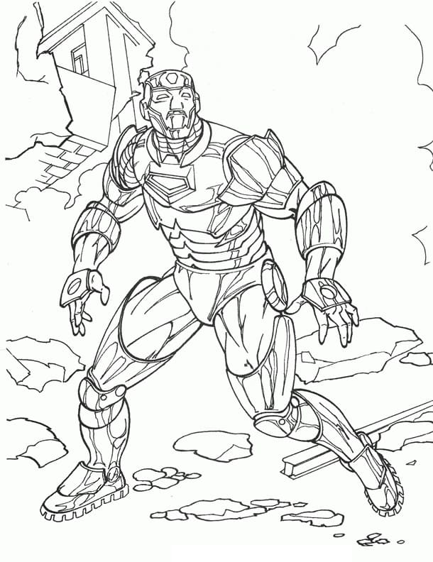 Iron Man 11 Coloring Page - Free Printable Coloring Pages for Kids
