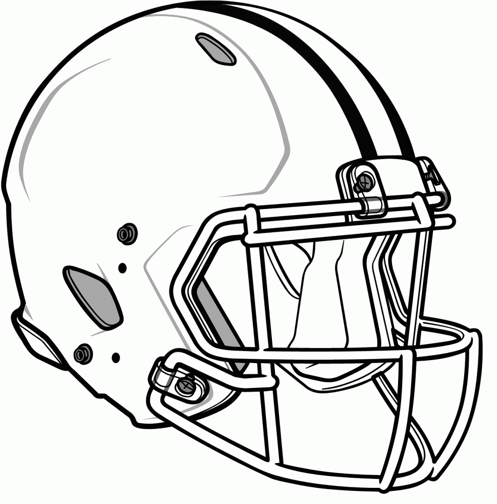 Printable Helmet Football Coloring Pages: Printable Helmet ...