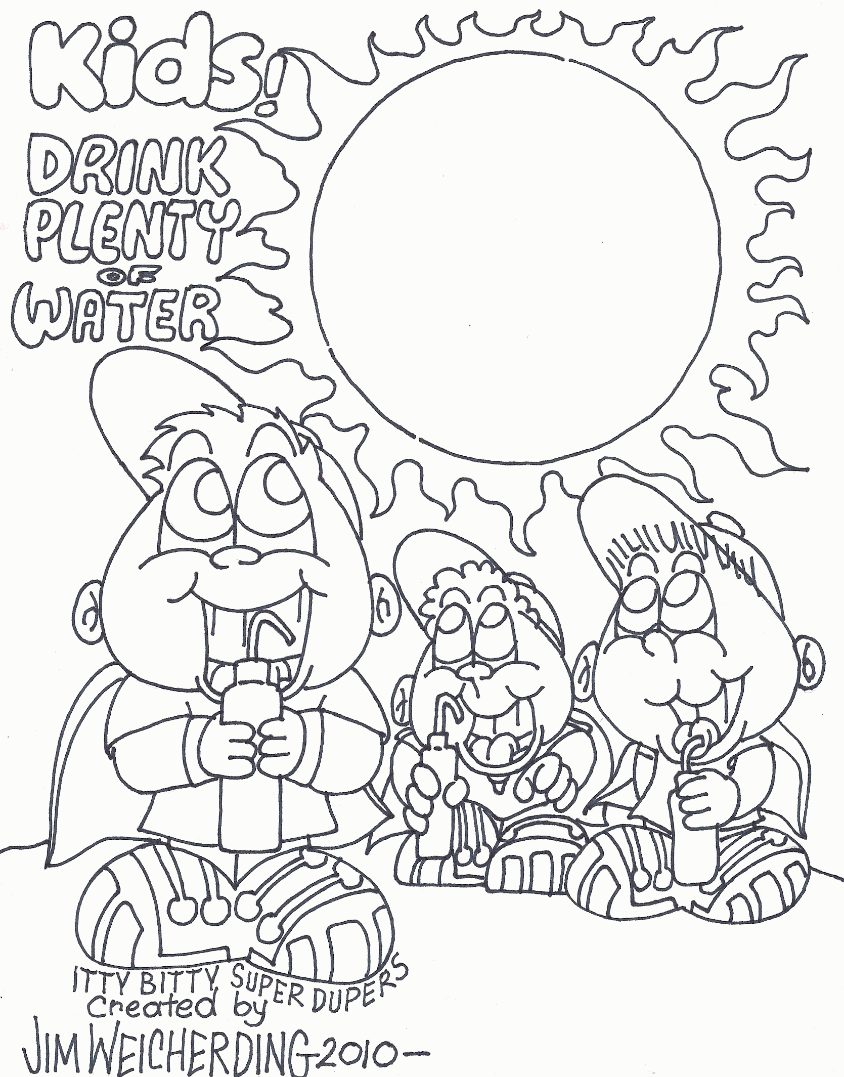 Sun Safety Coloring Pages