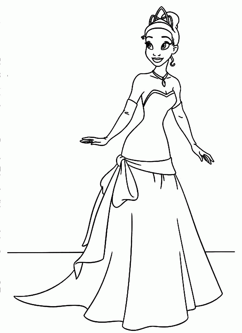 Princess And The Frog Coloring Pages Free To Print - Coloring Page