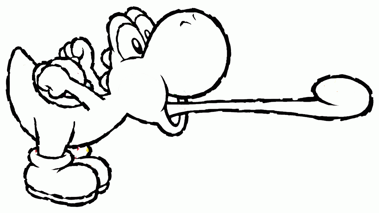 Yoshi Colouring Pages To Print   Coloring Pages For Kids And For ...